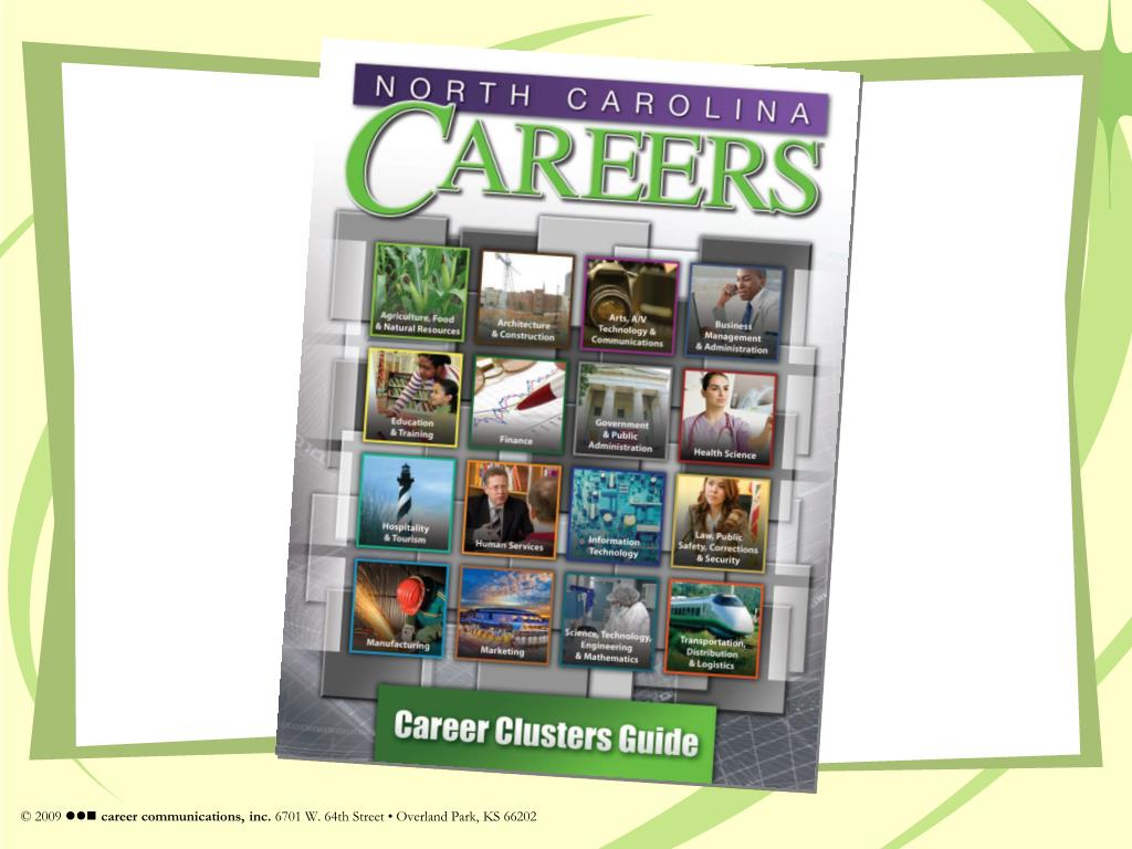 PPT North Carolina Career Clusters Guide PowerPoint Presentation