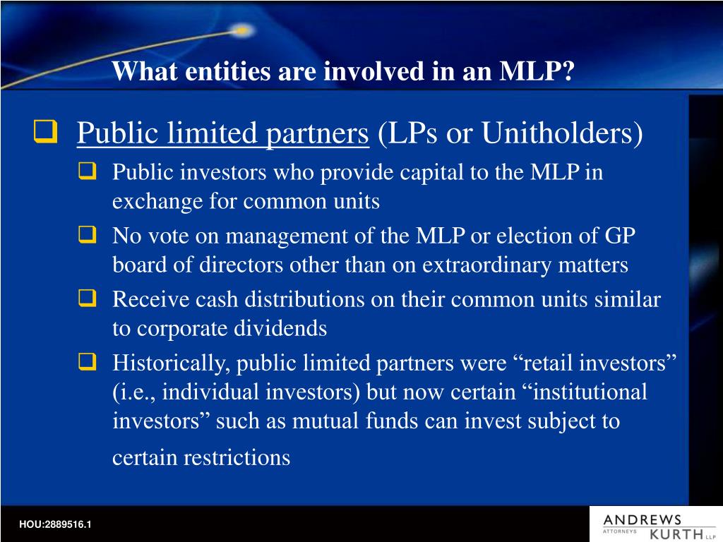 PPT Master Limited Partnerships A Primer PowerPoint Presentation
