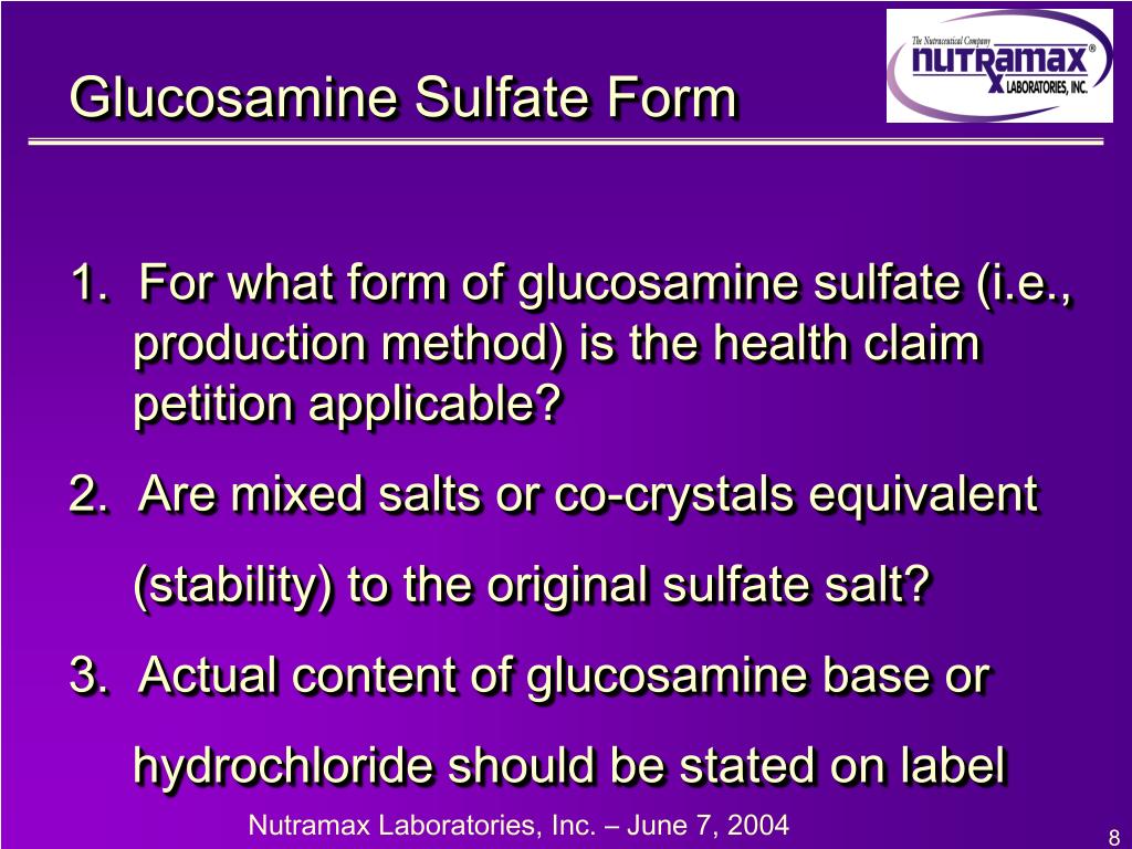 PPT Nutramax Laboratories, Inc. Initiated use of the combination of