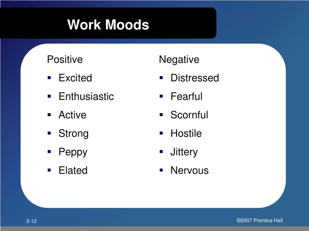 PPT 3 Values, Attitudes, Moods, and Emotions PowerPoint Presentation
