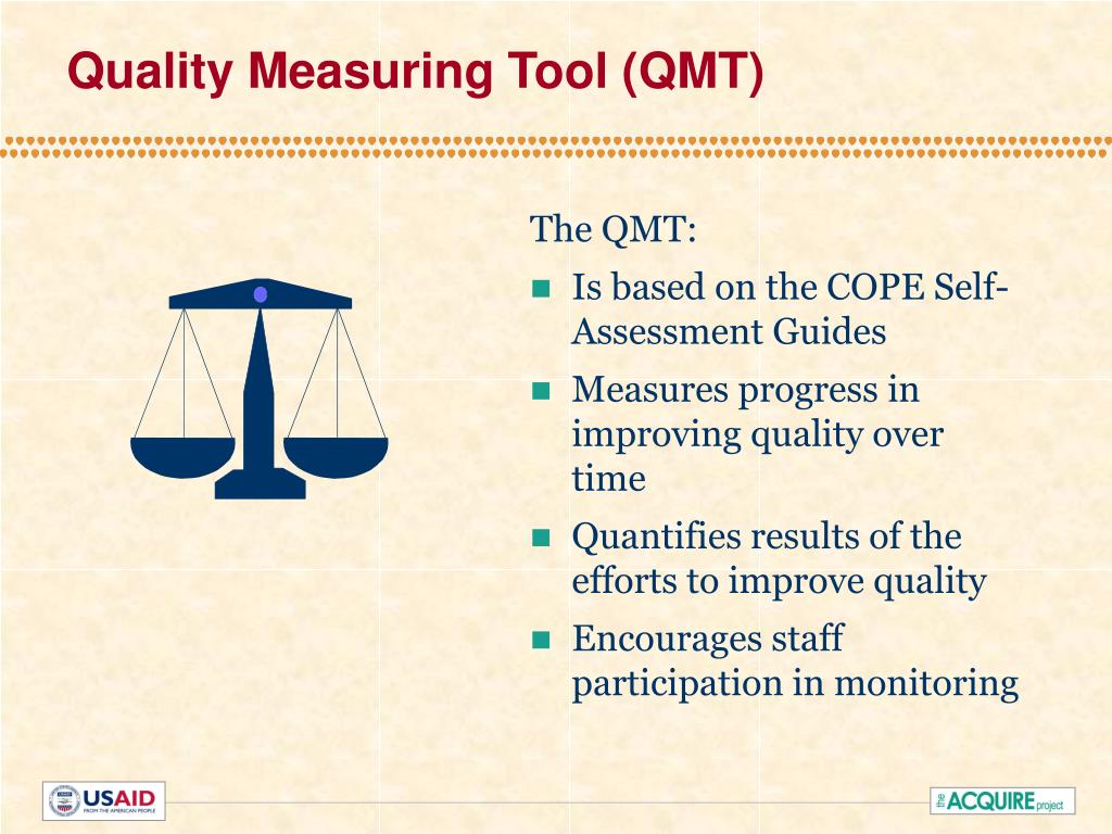PPT Introducing QI Tools and Approaches The Quality Measuring Tool