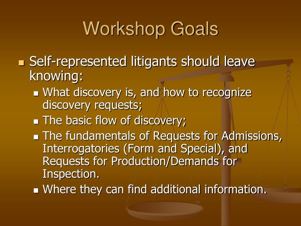 PPT Teaching Basic Civil Discovery in a Setting PowerPoint