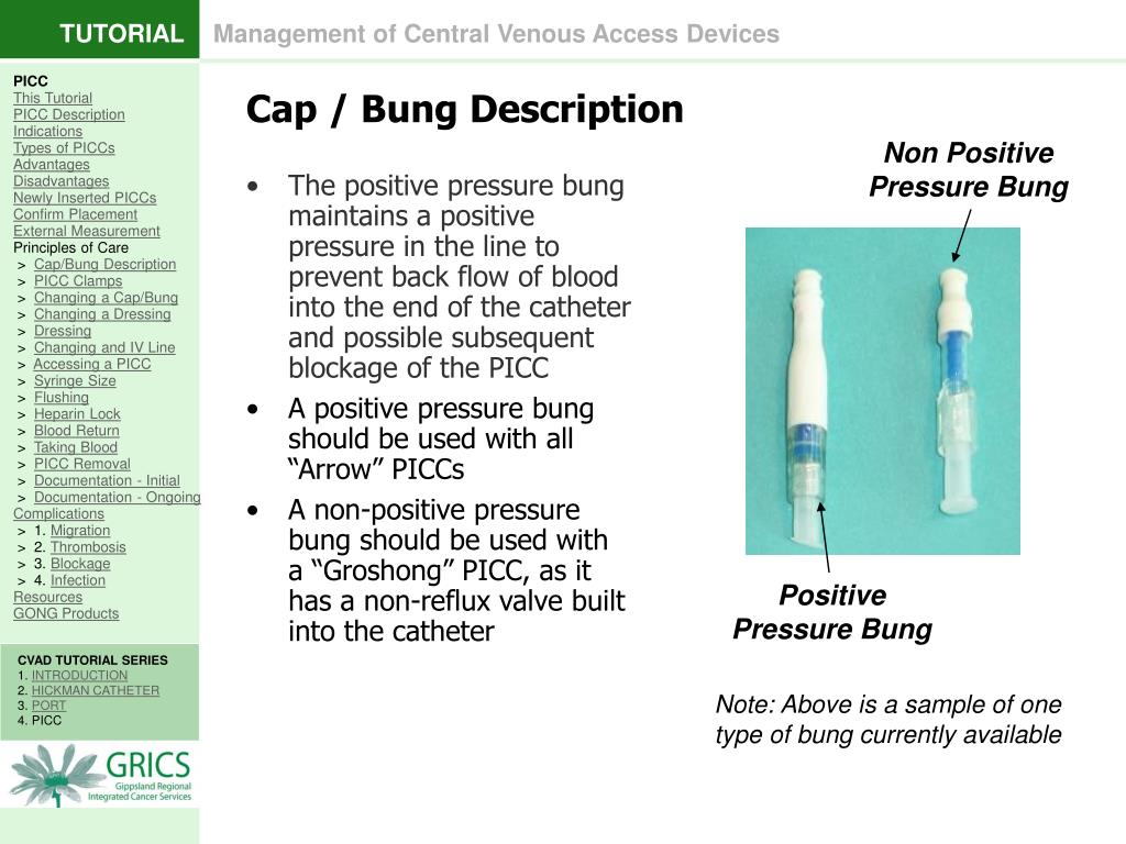 PPT 4. PERIPHERALLY INSERTED CENTRAL CATHETER PICC PowerPoint