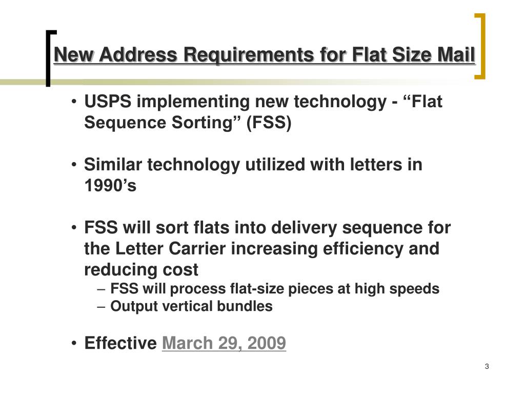 PPT USPS New Address Requirements For Automation, Presorted And