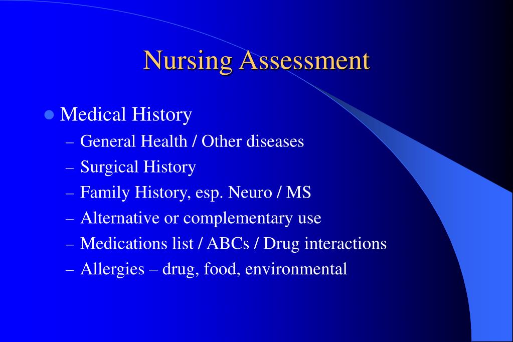 PPT Nursing Assessment in Multiple Sclerosis Patients PowerPoint