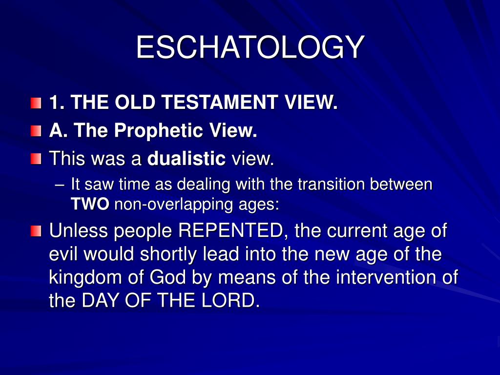 PPT ESCHATOLOGY PowerPoint Presentation, free download ID738491