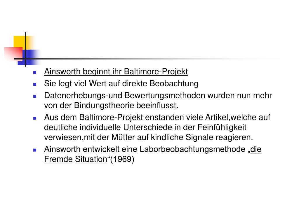 PPT Geschichte der Bindungstheorie PowerPoint Presentation ID738825