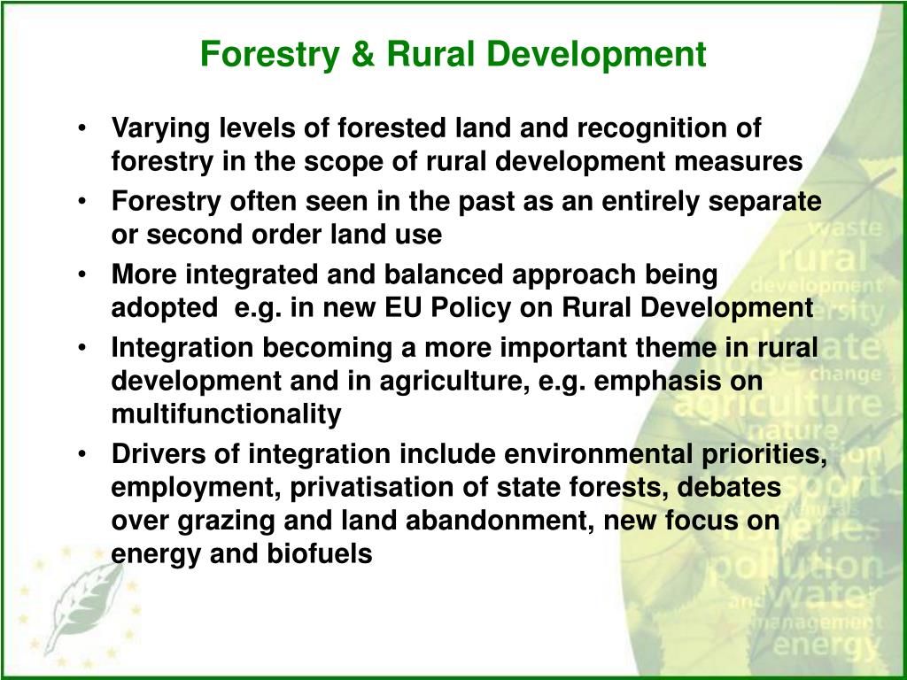 PPT Forests & Rural Development Strategies PowerPoint Presentation