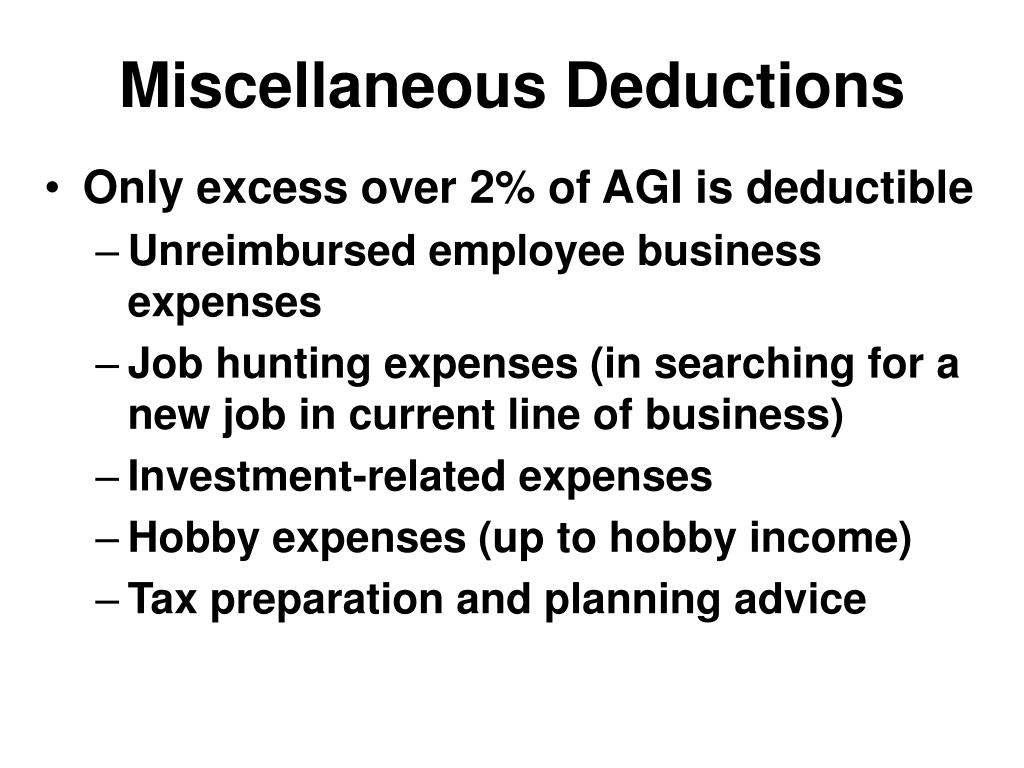 PPT Chapter 11Part A Taxation of Individuals. Deductions For