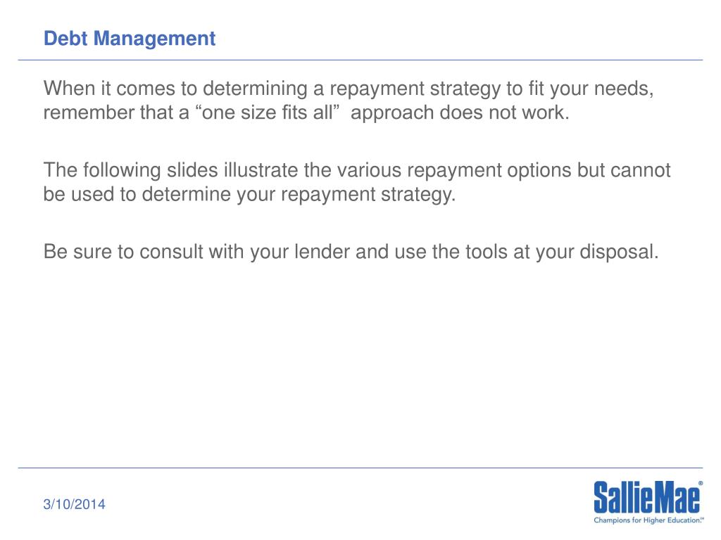 PPT Successful Student Loan Repayment Michelle Pezzulli Sallie Mae