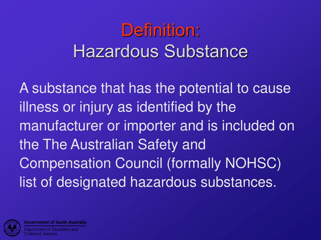 PPT Hazardous Substances PowerPoint Presentation, free