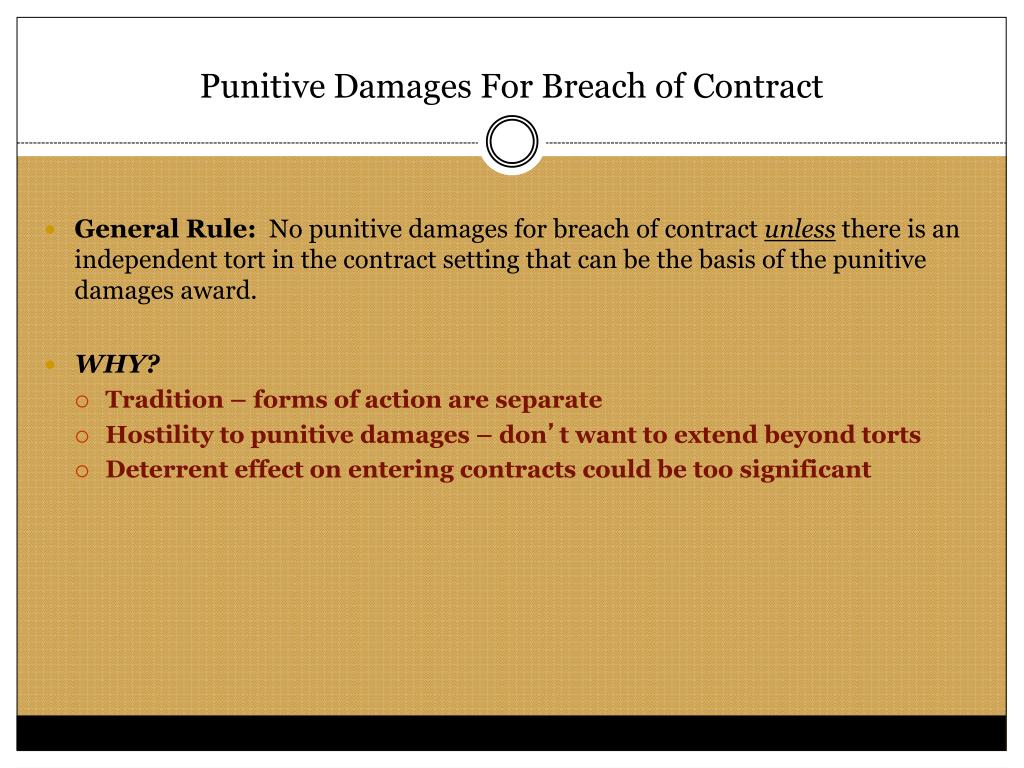 PPT Substantive Due Process & Punitive Damages PowerPoint