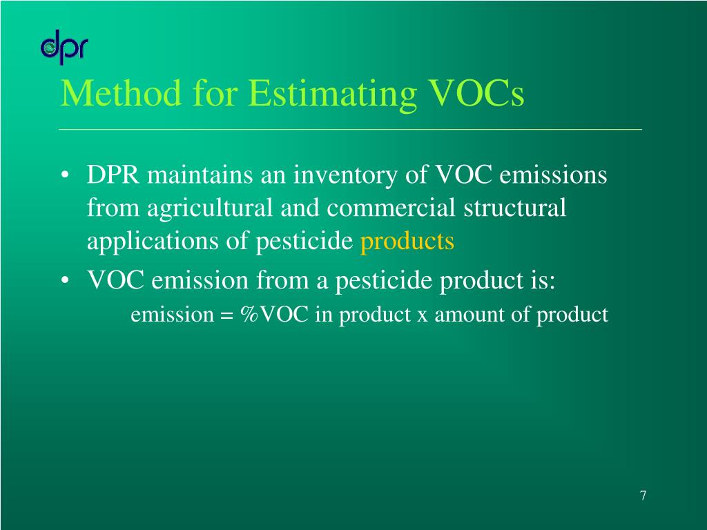 PPT Volatile Organic Compounds in Pesticides PowerPoint Presentation ID744591