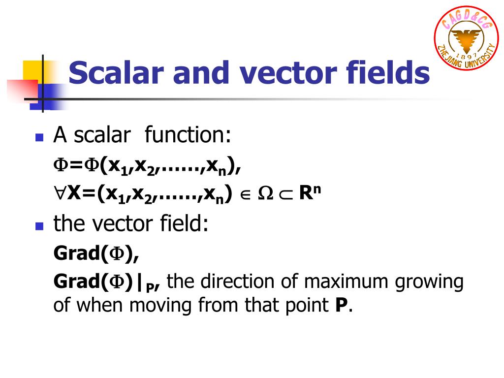 PPT Some applications of scalar and vector fields to geometric