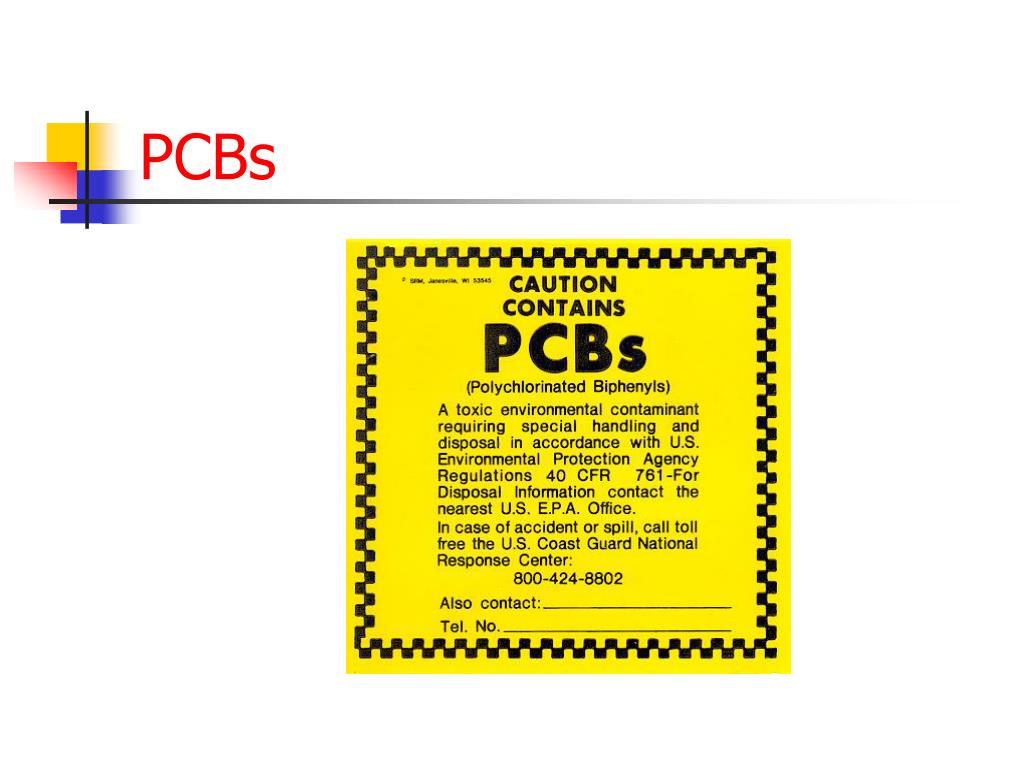 PPT Polychlorinated Biphenyls (PCBs) Toxic Substance Control Act