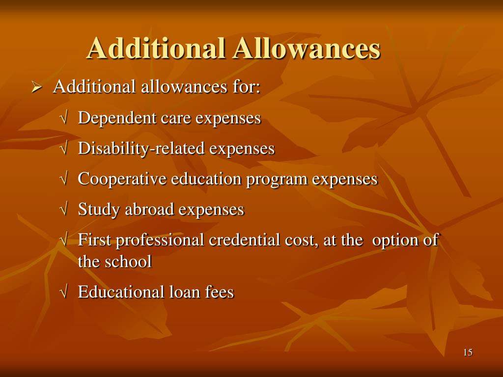 PPT COST OF ATTENDANCE PowerPoint Presentation, free download ID746178