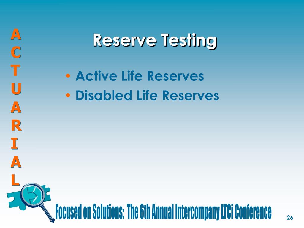 PPT Comfortable with your Reserves? PowerPoint Presentation, free