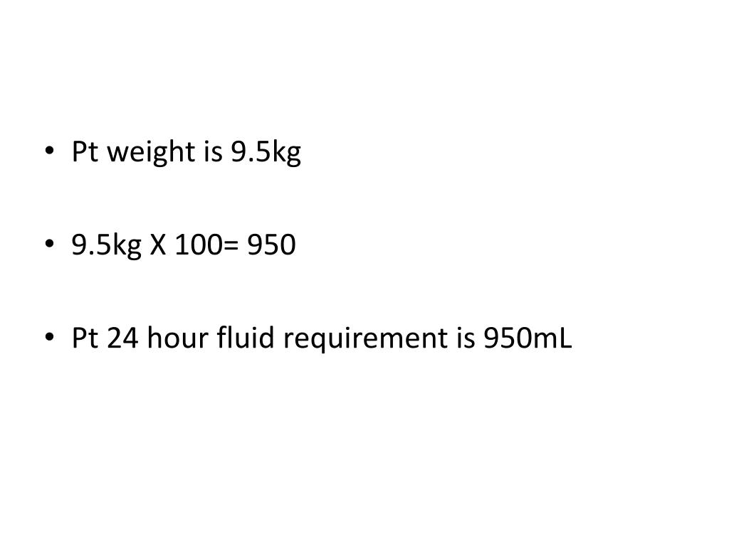 PPT 24 Hour Fluid Requirement PowerPoint Presentation, free download ID749420