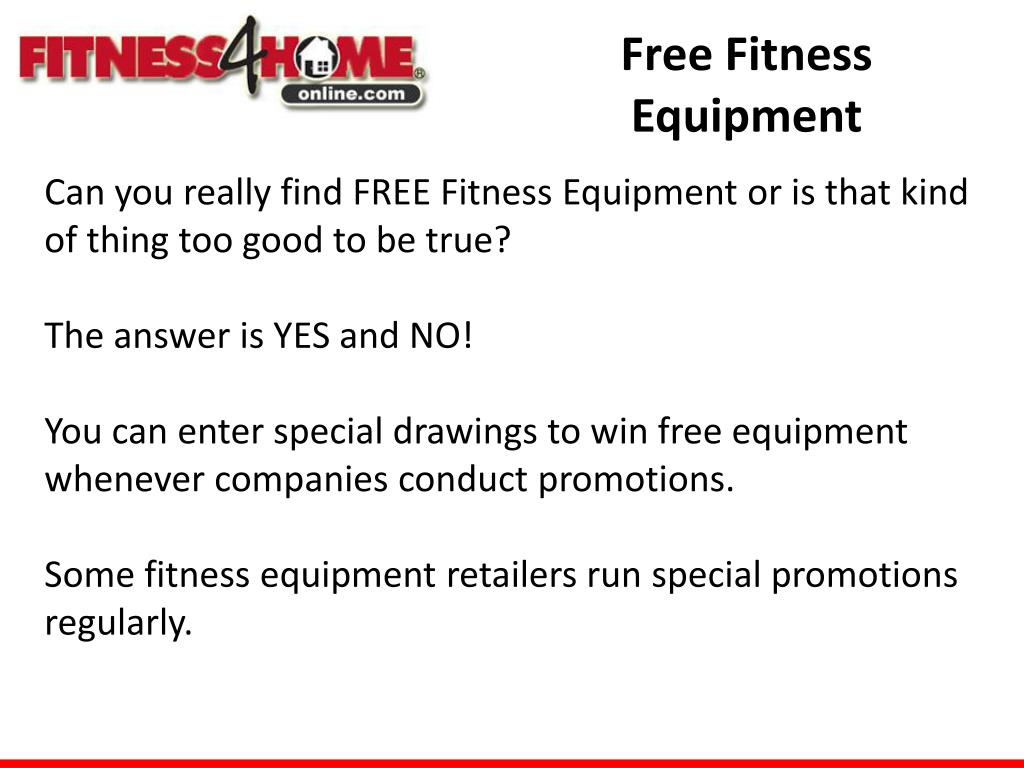 PPT Free Fitness Equipment Promotional Giveaways Offered at St