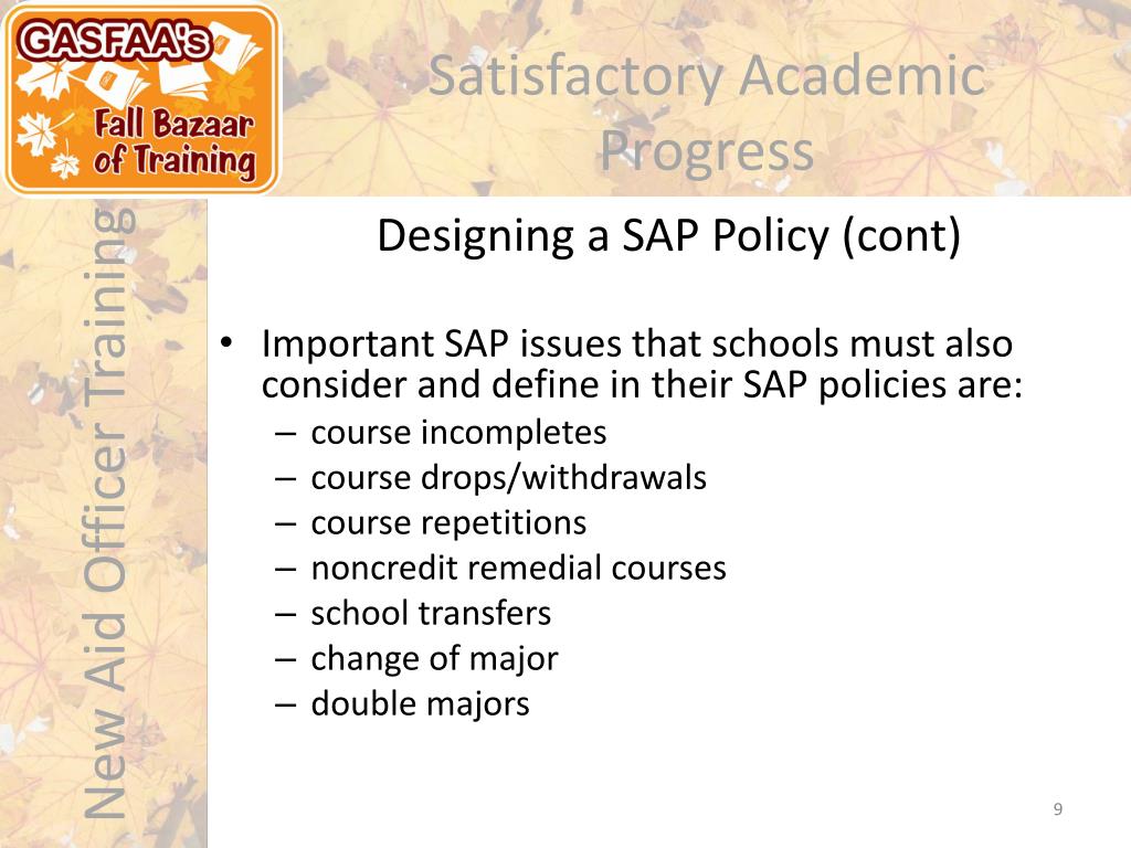 PPT Satisfactory Academic Progress PowerPoint Presentation, free