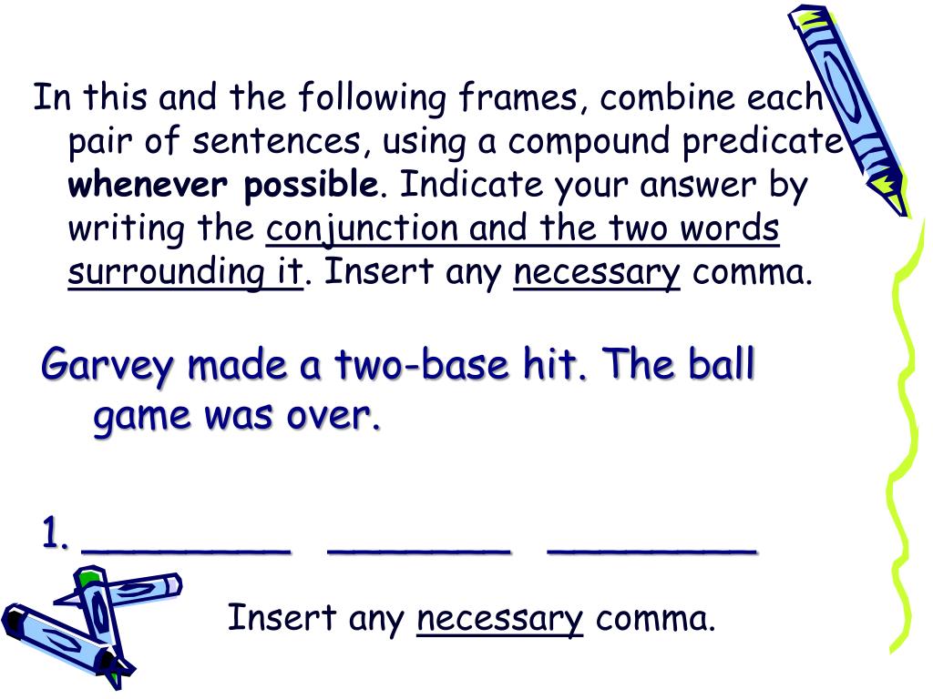 PPT The Compound Predicate as a Wordsaver PowerPoint Presentation