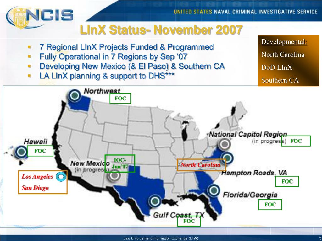 PPT Law Enforcement Information Exchange (LInX) Program Briefing