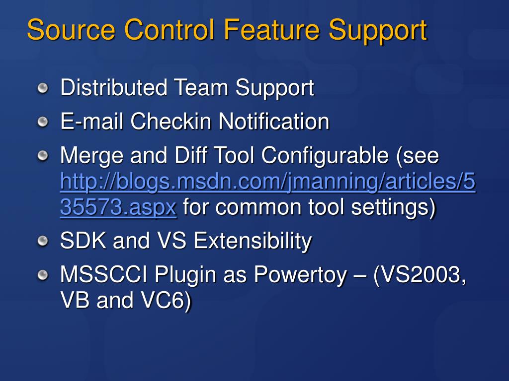 PPT Microsoft Developer’s Guide to Team Foundation Version Control