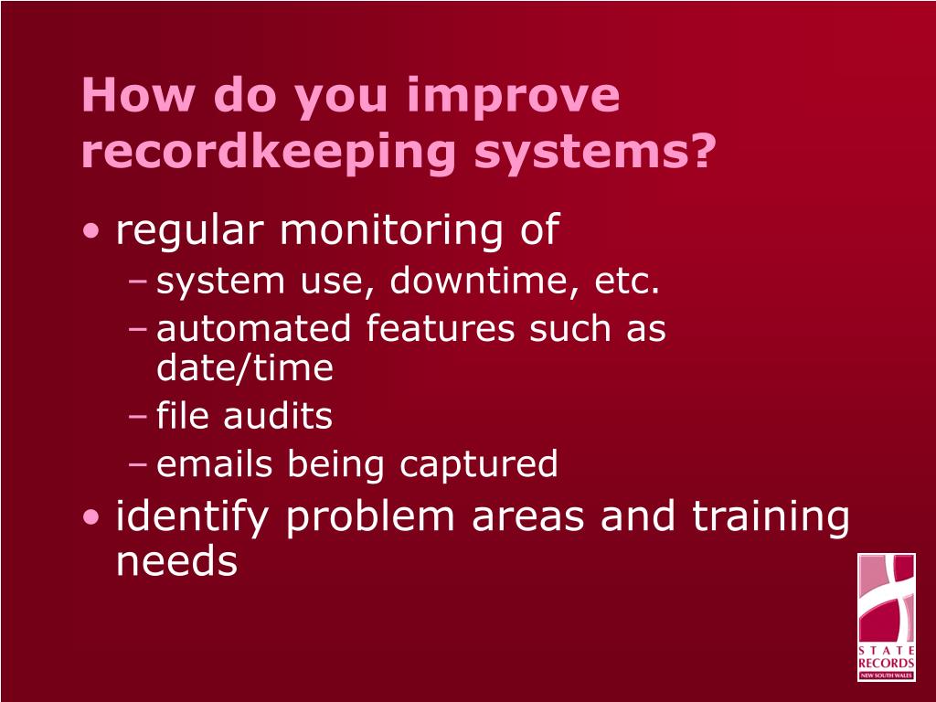PPT Better Recordkeeping For small NSW public offices PowerPoint