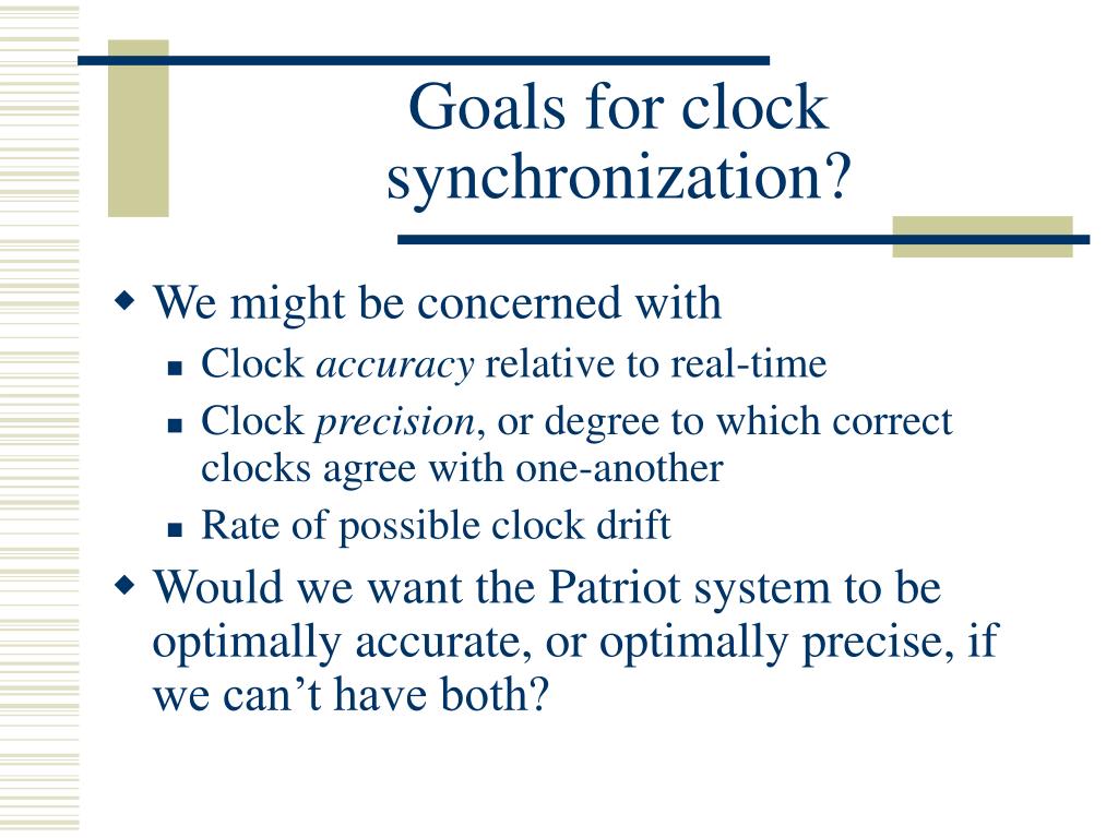 PPT Clock Synchronization PowerPoint Presentation, free download ID