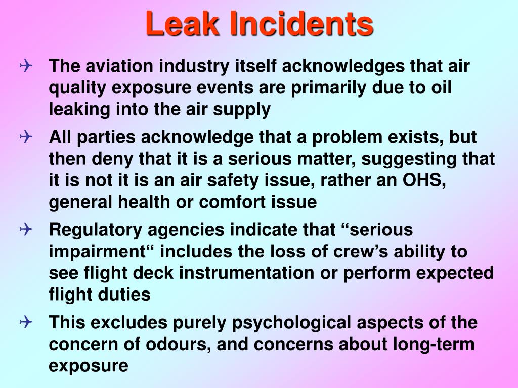 PPT Hazardous Chemicals on Jet Aircraft Jet Oils and Aerotoxic