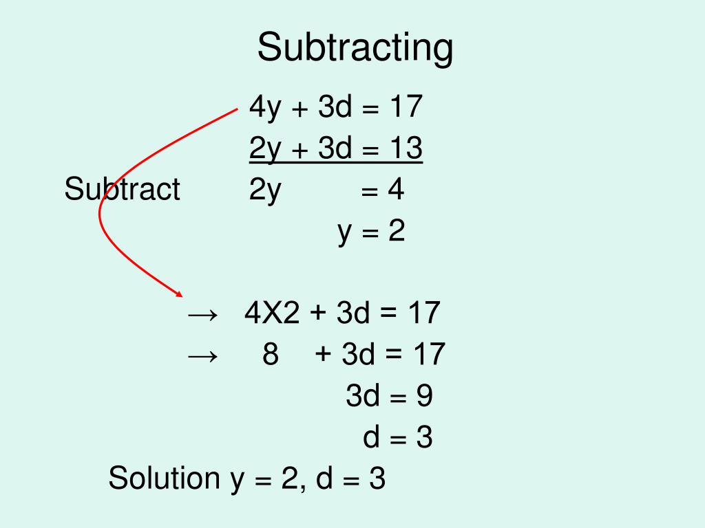 PPT Solving Simultaneous Equations PowerPoint Presentation, free