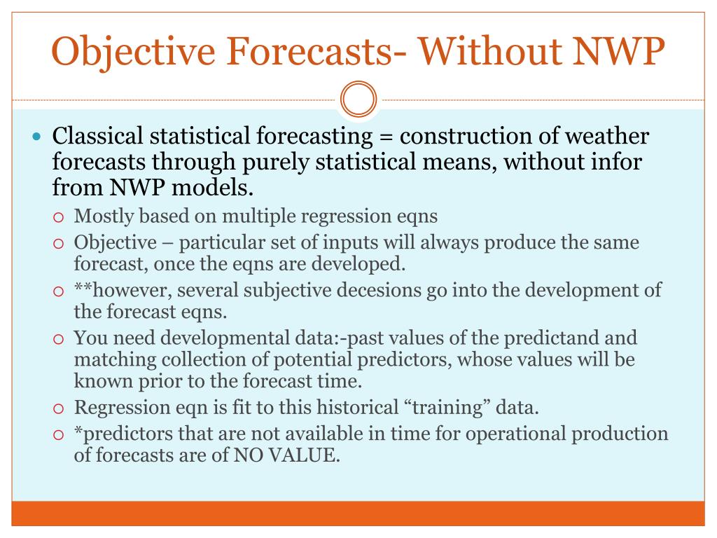 PPT Statistical Weather Forecasting PowerPoint Presentation, free