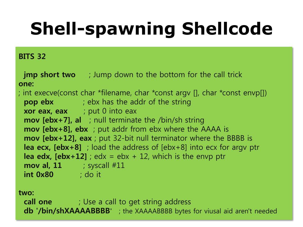PPT Ox500. Shellcode PowerPoint Presentation, free download ID763969