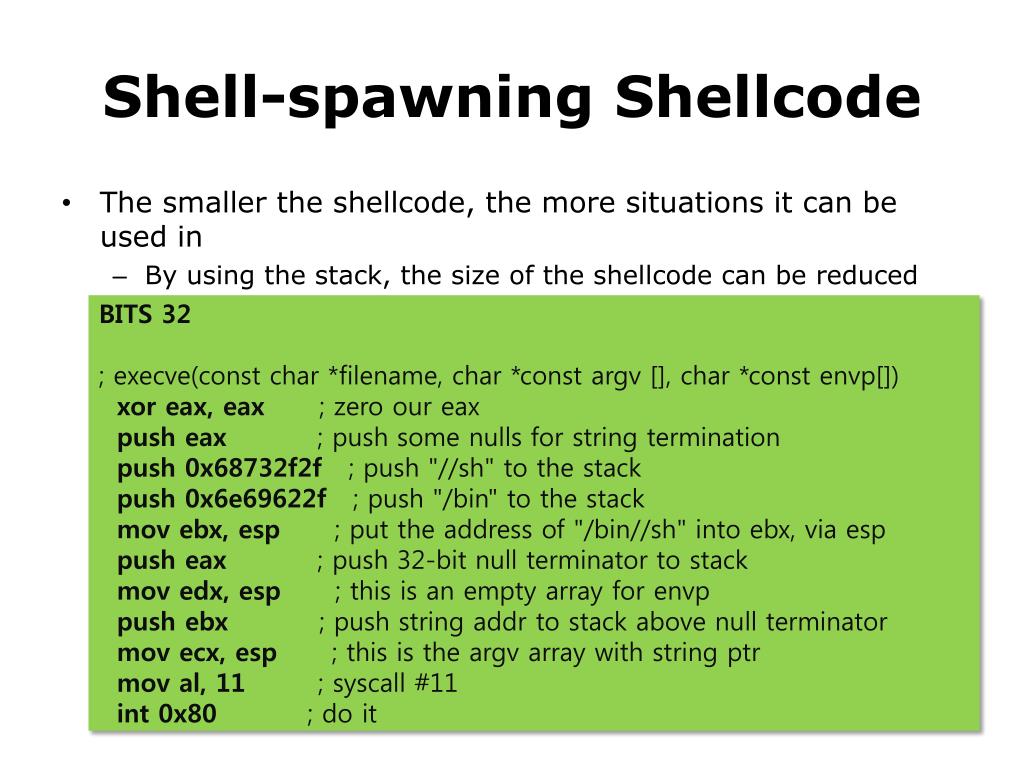 PPT Ox500. Shellcode PowerPoint Presentation, free download ID763969
