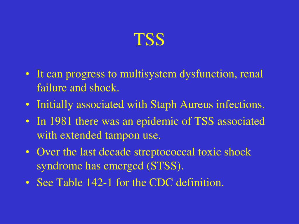 PPT Toxic Shock Syndrome and Streptococcal Toxic Shock Syndrome PowerPoint Presentation ID