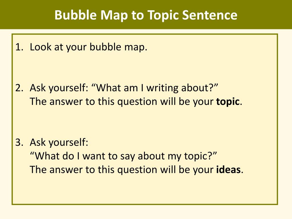 PPT Writing Topic Sentences Minilesson PowerPoint Presentation, free