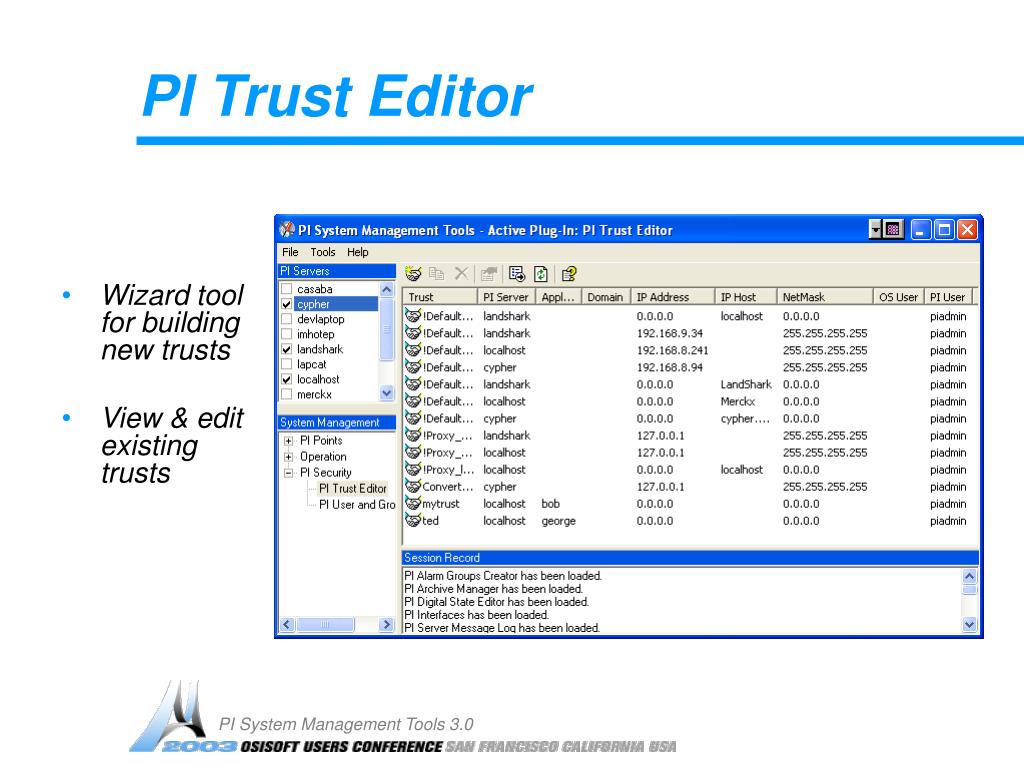 PPT PI System Management Tools 3.0 PowerPoint Presentation, free