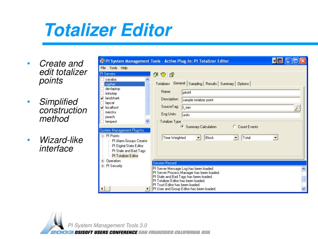 PPT PI System Management Tools 3.0 PowerPoint Presentation, free