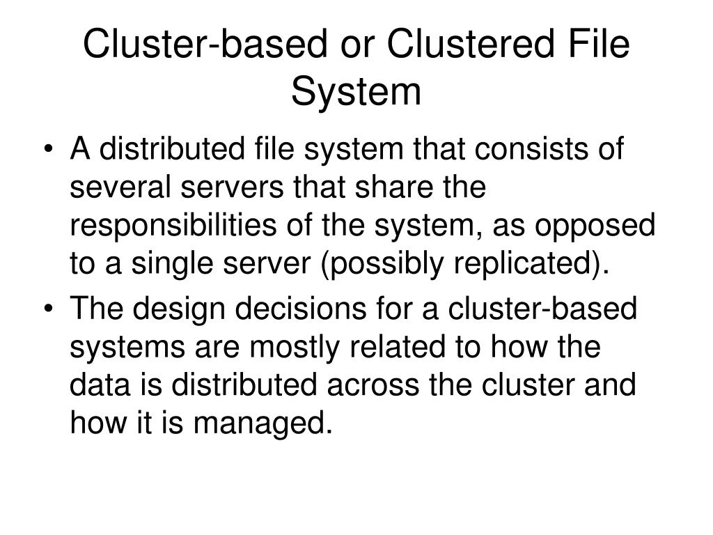 PPT Distributed File Systems PowerPoint Presentation, free download