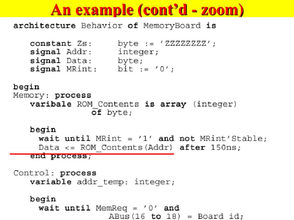 PPT Why Behavioral Wait statement Signal Timing Examples of