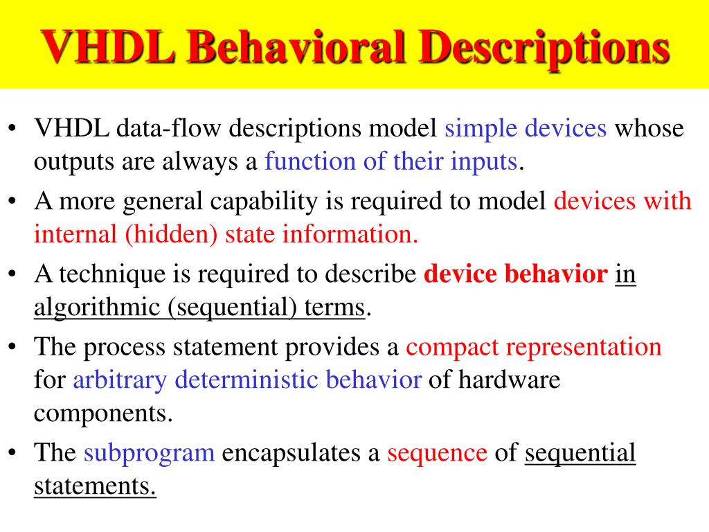 PPT Why Behavioral Wait statement Signal Timing Examples of