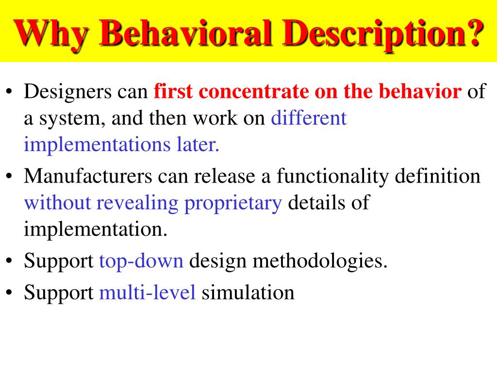 PPT Why Behavioral Wait statement Signal Timing Examples of