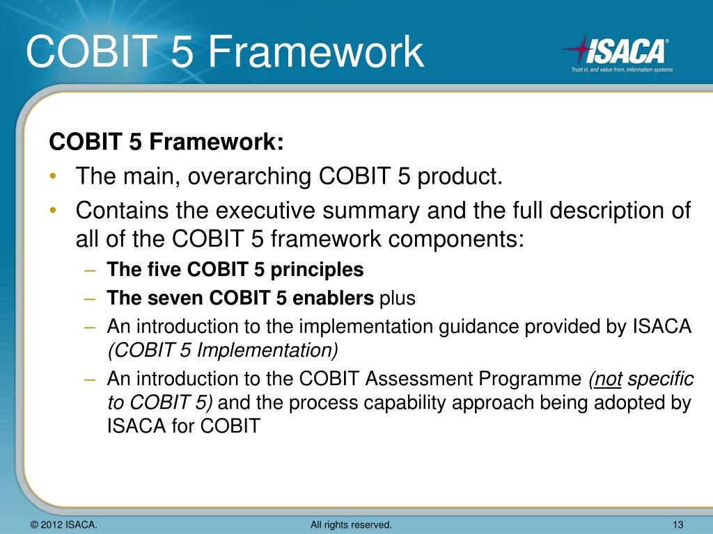 PPT COBIT 5 Introduction PowerPoint Presentation, free download ID