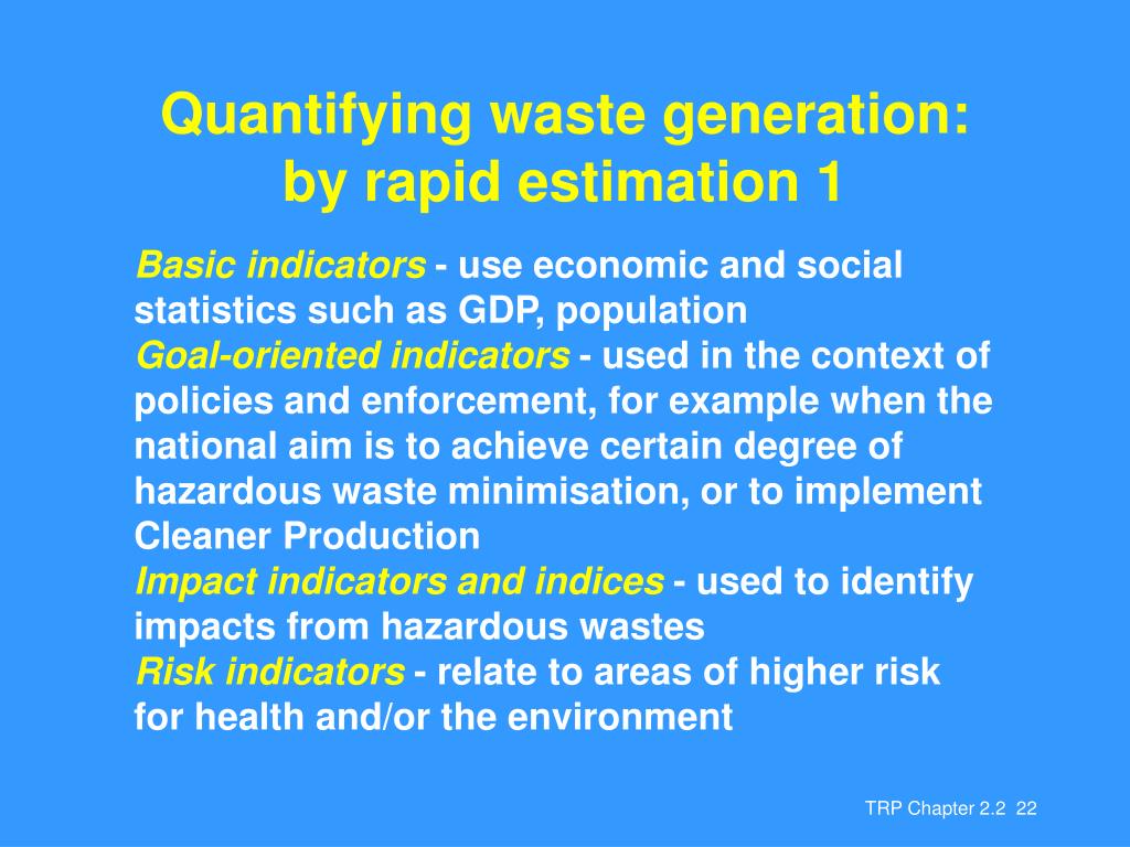PPT Chapter 2.2 Generation, sources and types of hazardous wastes