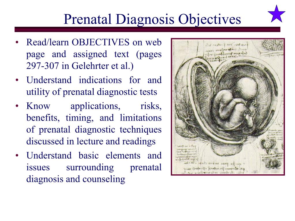 PPT Prenatal Diagnosis Objectives PowerPoint Presentation ID771608