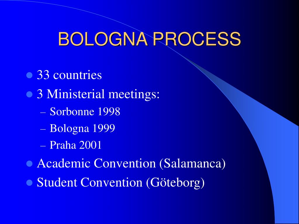 PPT THE BOLOGNA PROCESS AND RECOGNITION OF QUALIFICATIONS PowerPoint