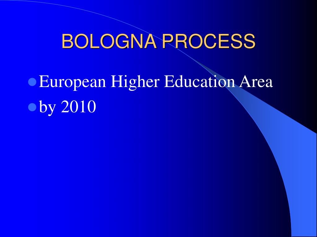 PPT THE BOLOGNA PROCESS AND RECOGNITION OF QUALIFICATIONS PowerPoint
