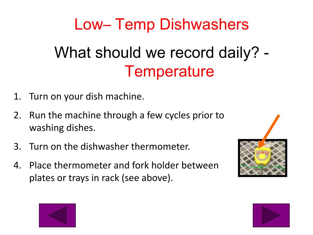 PPT Measuring and Recording Dishwasher Temperatures on HACCP Records