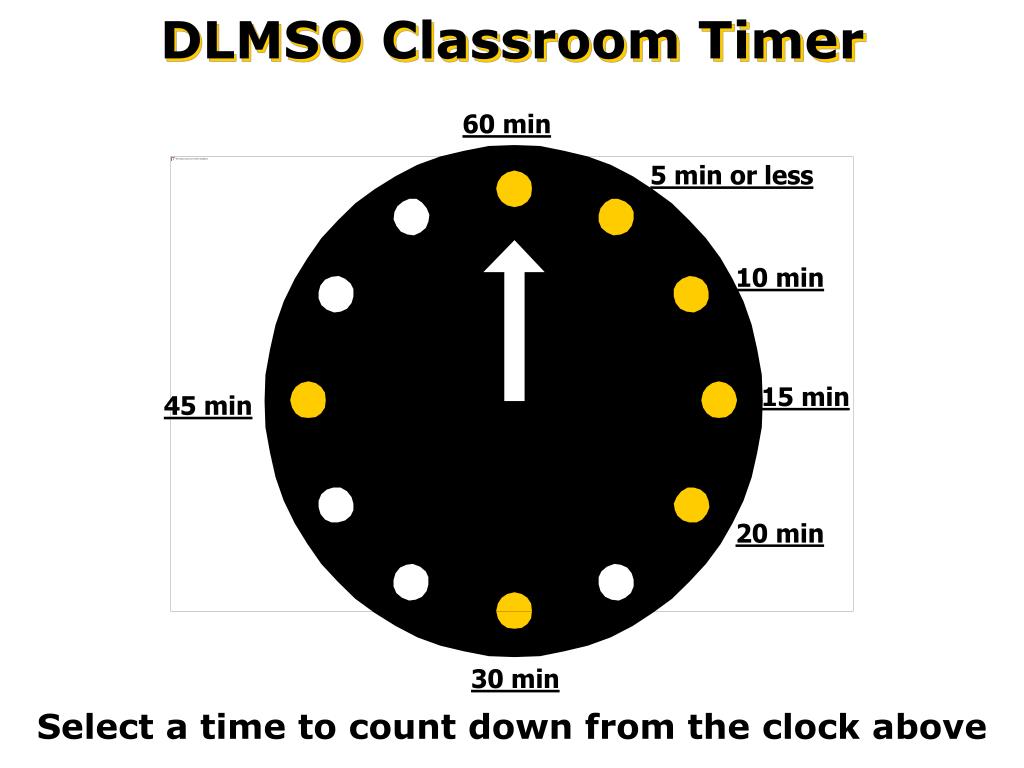 PPT DLMSO Classroom Timer PowerPoint Presentation, free download ID