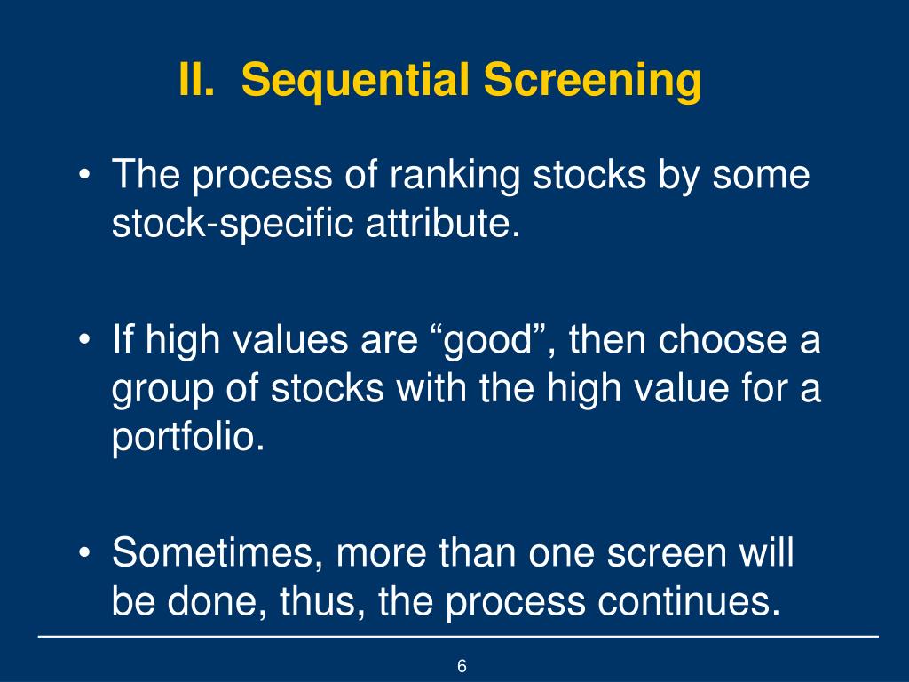 PPT Stock Screening and Ranking PowerPoint Presentation, free